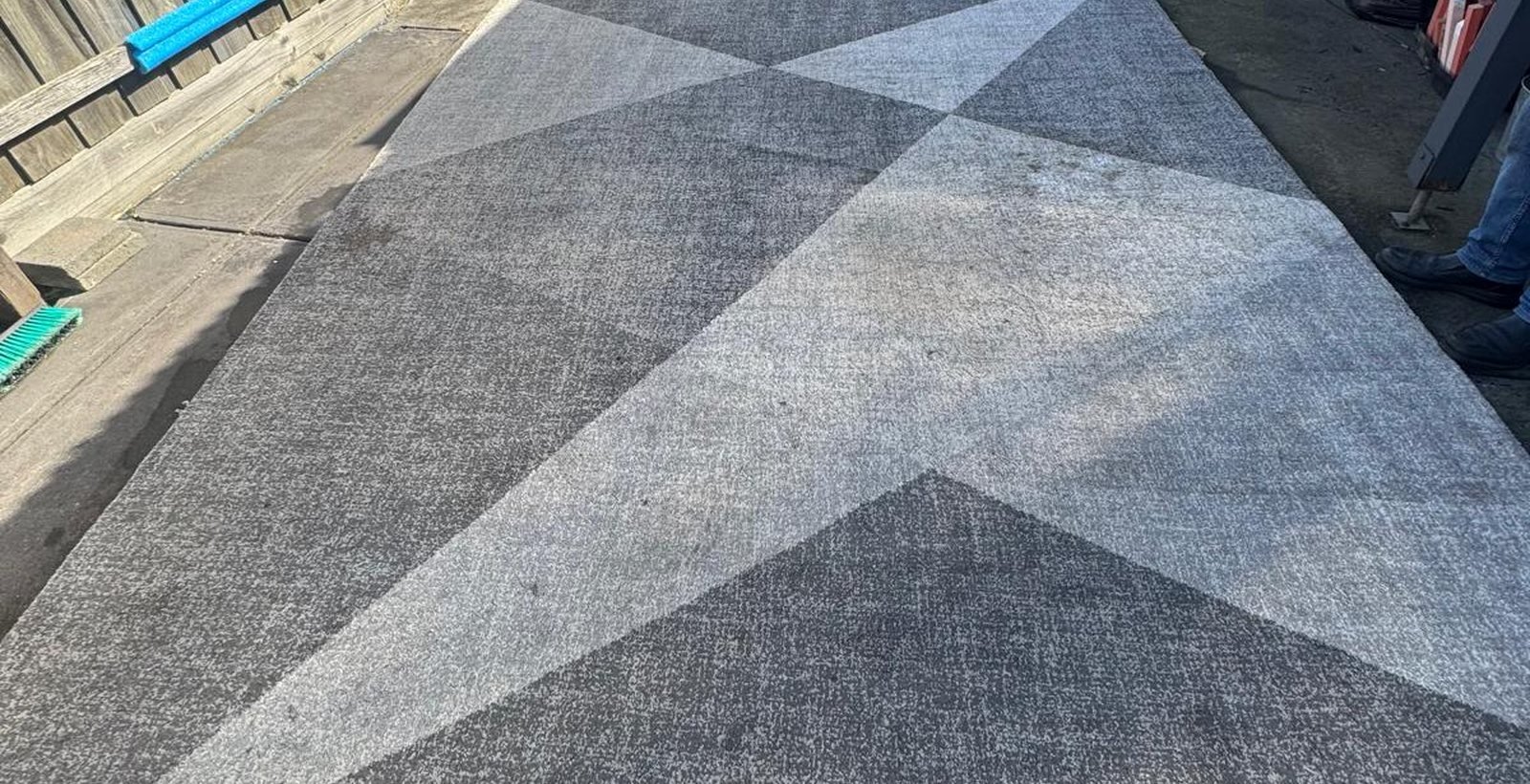 Patterned rug bright and clean after professional rug cleaning in Melbourne